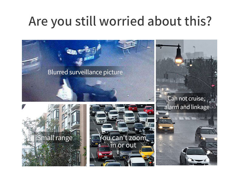Common security issues like blurry footage, limited range, no zoom, and lack of smart features — all solved with a 4G Wireless Security Camera.