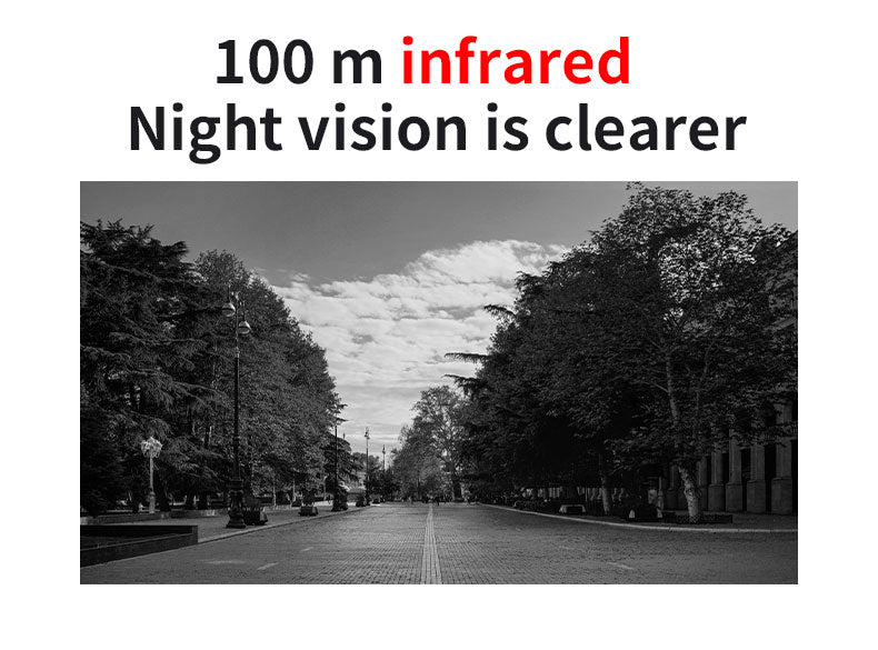 Night vision view captured with 4G Wireless Security Camera featuring 100m infrared range for enhanced low-light surveillance clarity.