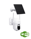 Solar powered wireless security camera with WiFi.