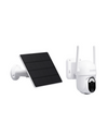 4G solar powered wireless security camera with separate solar panel, solar security camera, solar powered outdoor camera.

