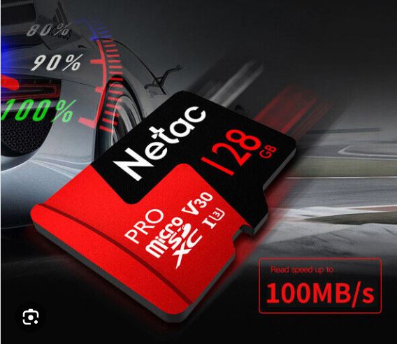 Netac 128GB Micro SD Card – V30 100MB/s