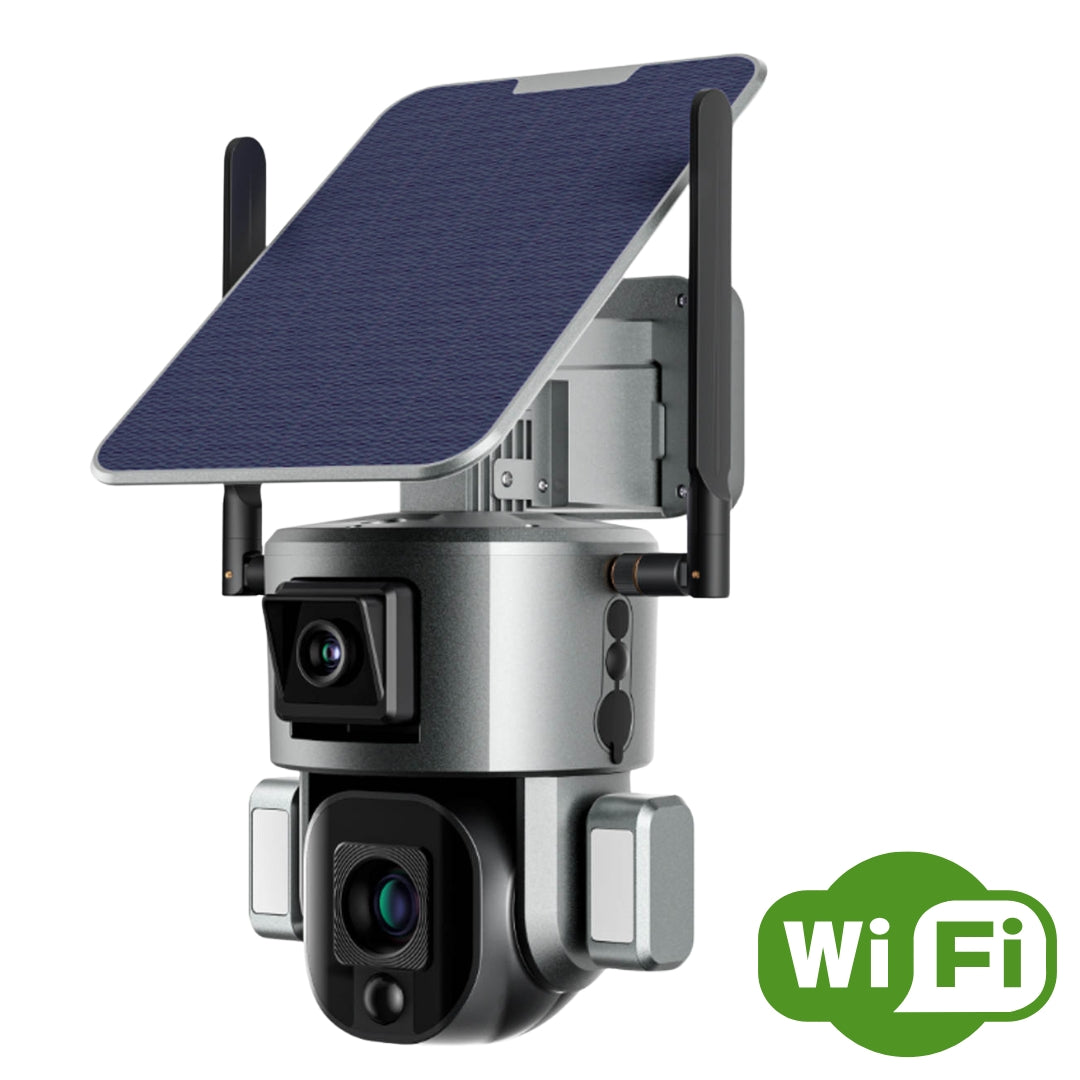 Y5 - 8MP 4K 10X Optical Zoom Solar Camera - 4G SIM or WIFI 2.4g